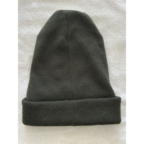 Rag & Bone Addison Logo Patch Olive Green Rib Knit Wool Beanie Hat NWT Unisex rag & bone One Size Hats for Women for sale | eBay main image 2